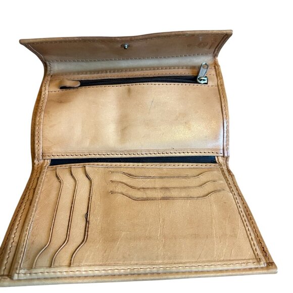 Goblelins Art Vintage Dog Wallet Diamond Leather Checkbook Size Large Many Slots - Picture 6 of 9